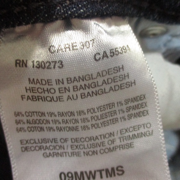 Wrangler Jeans Women's 7 Dark Wash Missy Essential Straight Leg Mid Rise‎ Denim - Picture 6 of 7